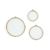 Комплект из 3 рамок из Латуни Uyova единый размер желтый LA REDOUTE INTERIEURS  фото, kupilegko.ru